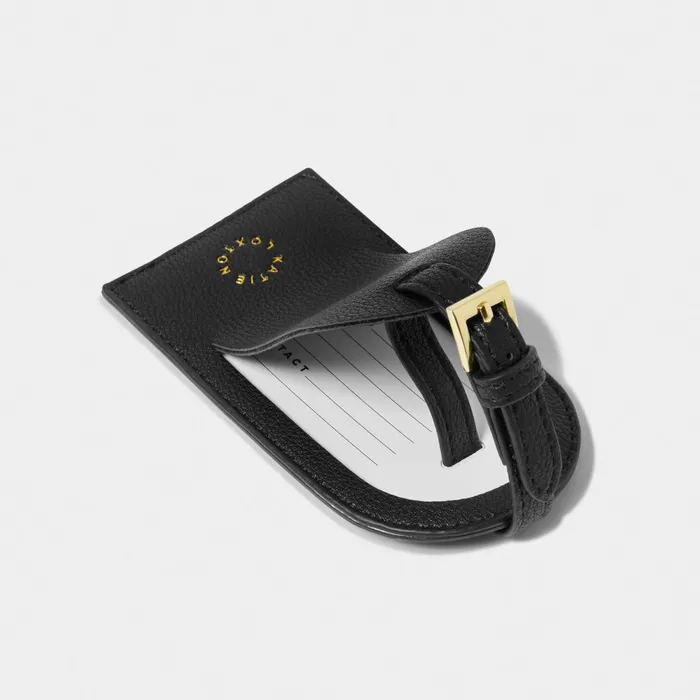 Women Luggage Tags Katie Loxton Sentiment Luggage Tag 8211 Explore Dream Discover 8211 Black
