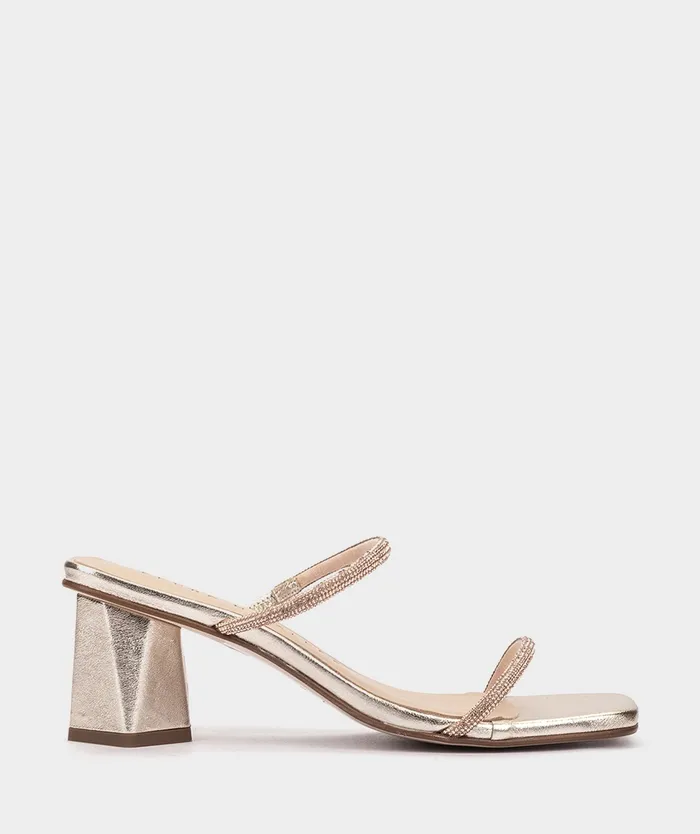 Women Lusail Metallic 8211 Heeled Sandals Pedro Miralles