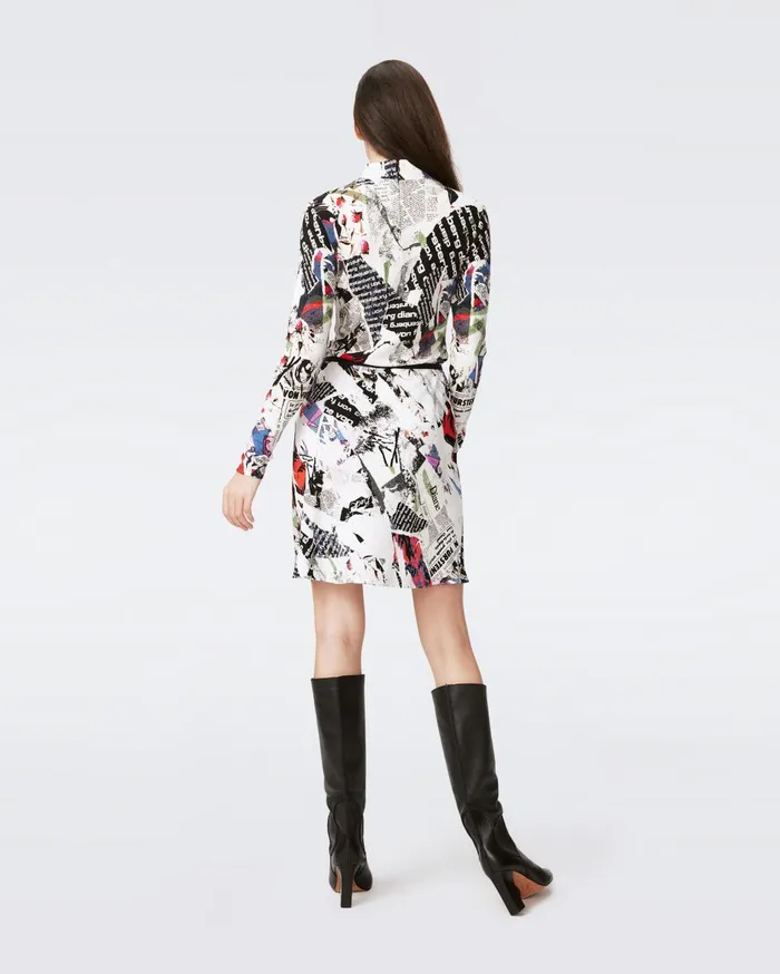 Women Mae Mini Skirt Poster Girl DVF Skirts