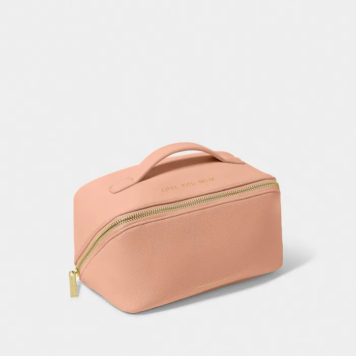 Women Makeup and Wash Bags Katie Loxton Love You Mum039 Makeup And Wash Bag 8211 Peony Blush
