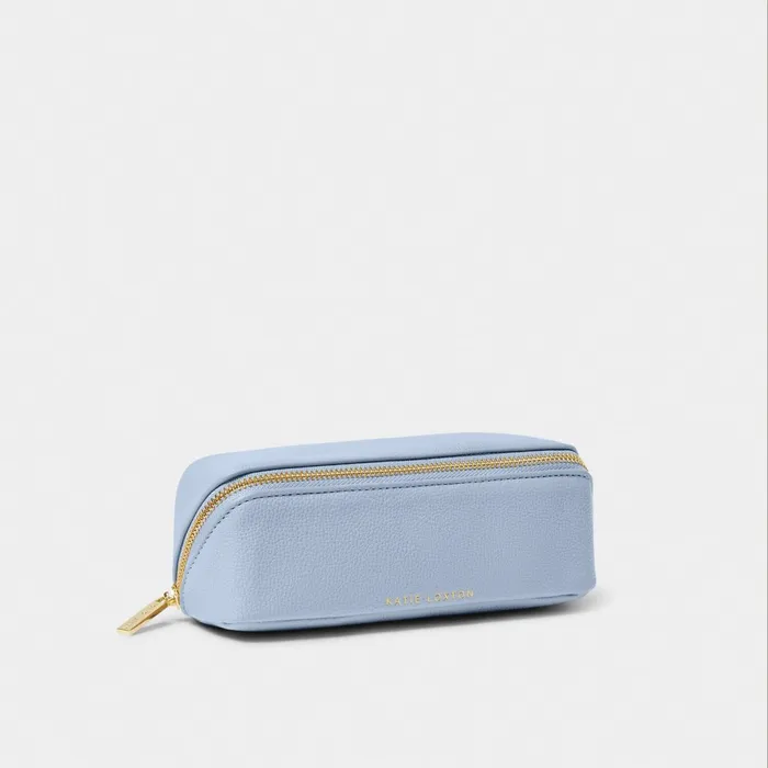 Women Makeup and Wash Bags Katie Loxton Small Personalised Makeup Bag In Blue Aura