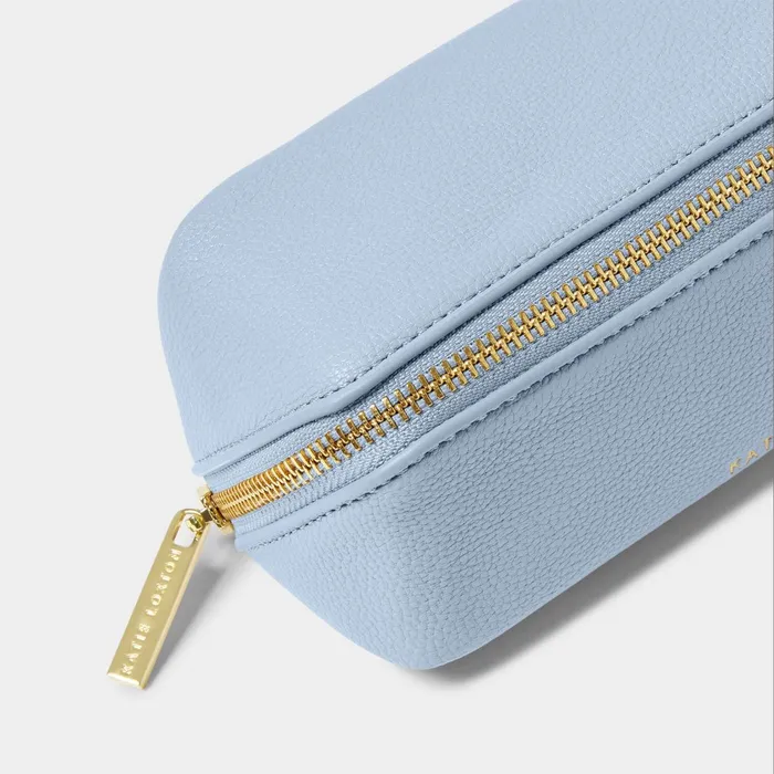 Women Makeup and Wash Bags Katie Loxton Small Personalised Makeup Bag In Blue Aura