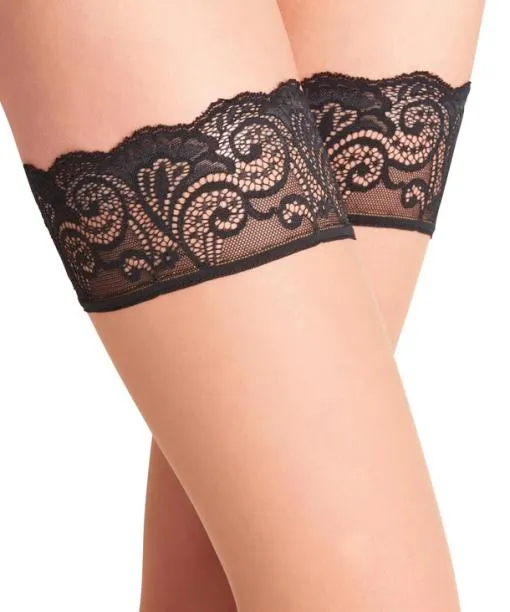Women Matt Deluxe 20 DEN Women Stay Ups Powblack FALKE Thigh Highs