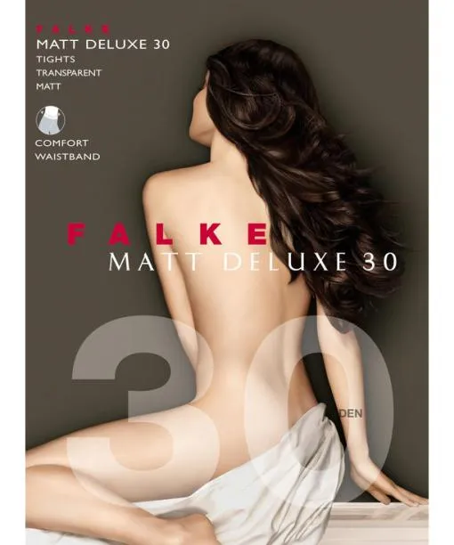 Women Matt Deluxe 30 DEN Women Tights Military FALKE Tights and Leggings