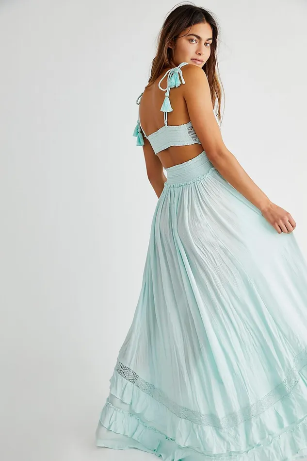 Women Maxi Dresses Free People Santa Maria Maxi Dress Sea Washed