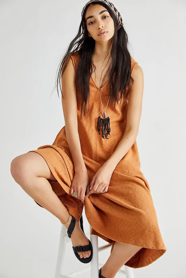 Women Maxi Dresses Free People Sun Beam Maxi Dress Terra