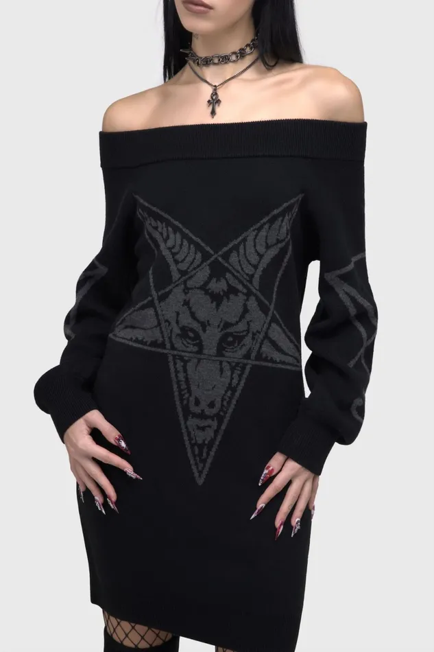 Women Maxi Killstar Demontorn Sweater Dress