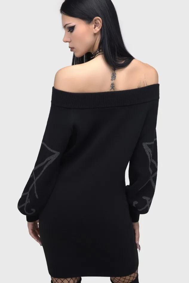 Women Maxi Killstar Demontorn Sweater Dress