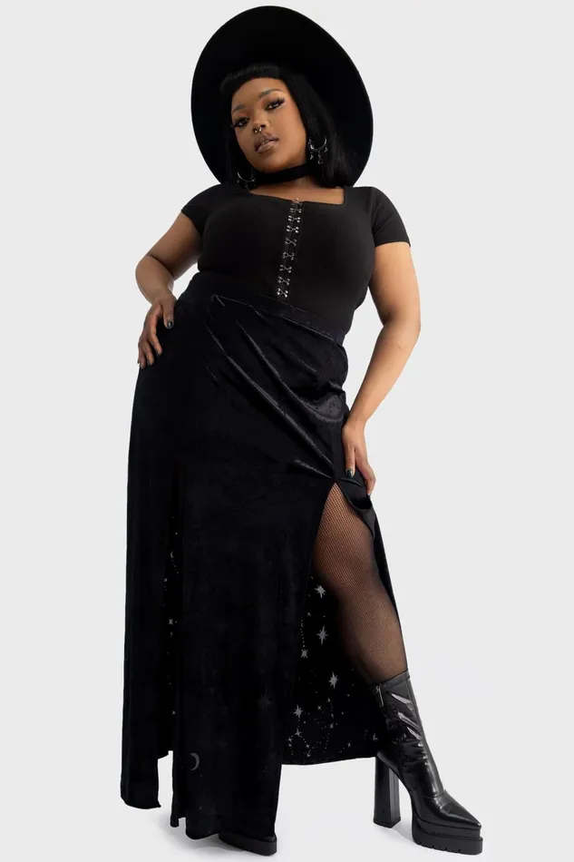 Women Maxi Skirts Killstar Coma Star Maxi Skirt