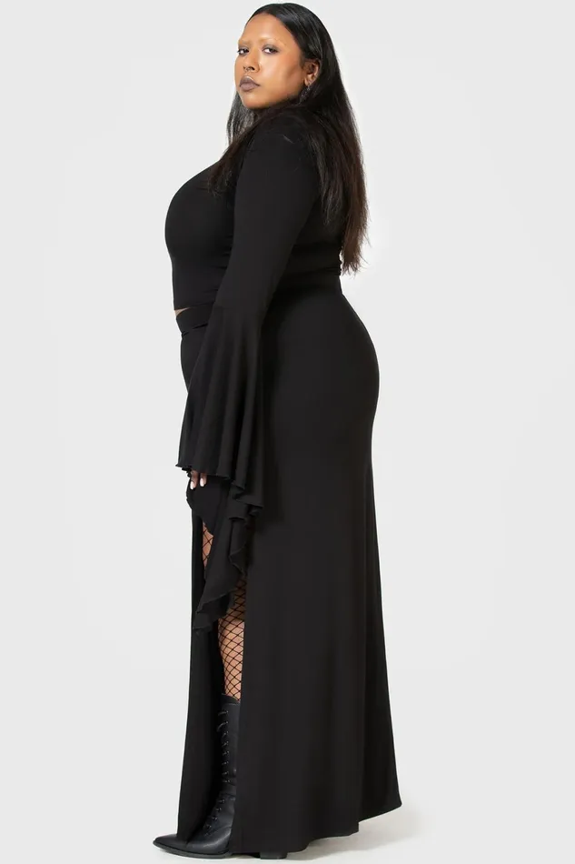Women Maxi Skirts Killstar Nocturnal Shade Maxi Skirt