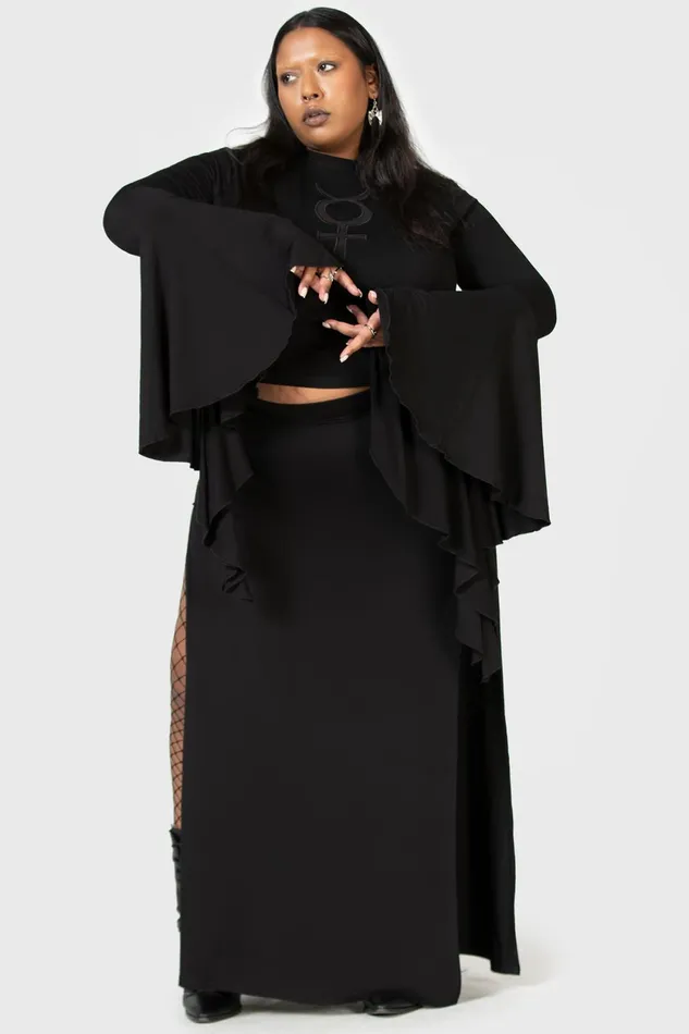 Women Maxi Skirts Killstar Nocturnal Shade Maxi Skirt