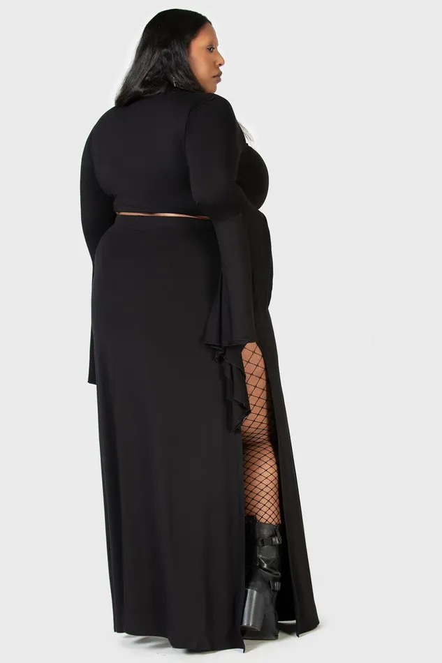 Women Maxi Skirts Killstar Nocturnal Shade Maxi Skirt