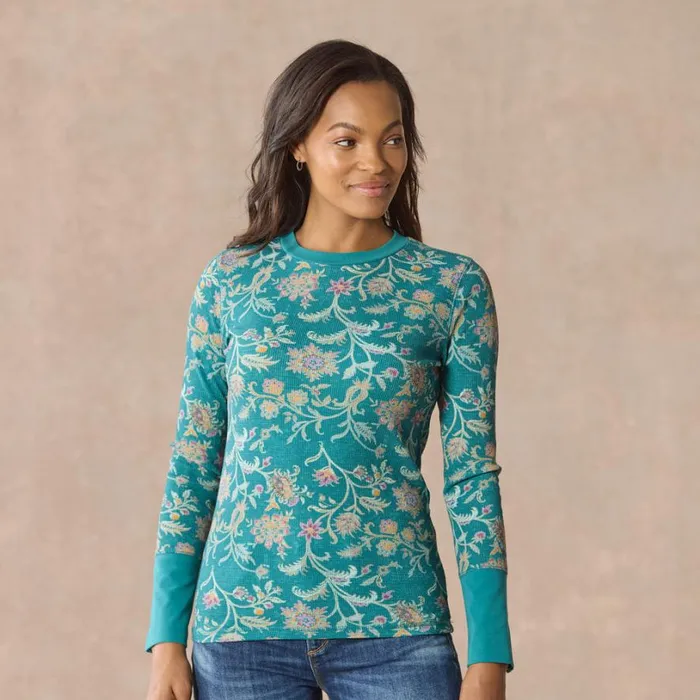 Women Meadowland Thermal Oceana Sundance Catalog Tops Women Meadowland Thermal Oceana Sundance Catalog Tops
