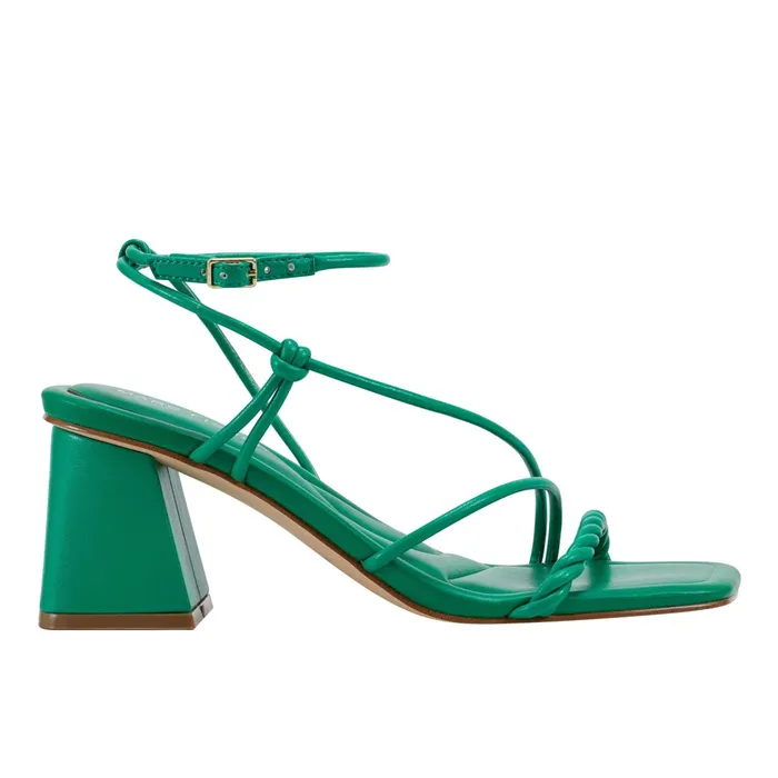 Women Meggiane Block Heel Sandal Green Marc Fisher Sandals