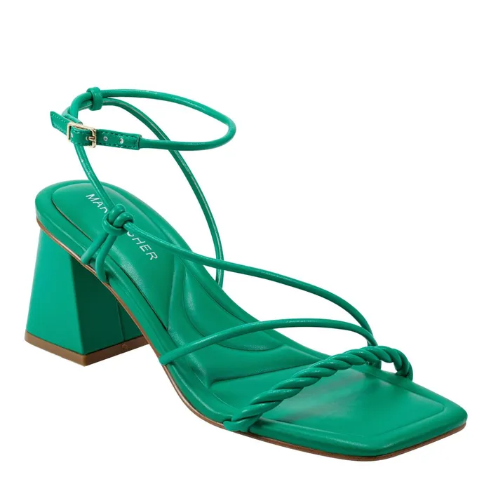Women Meggiane Block Heel Sandal Green Marc Fisher Sandals