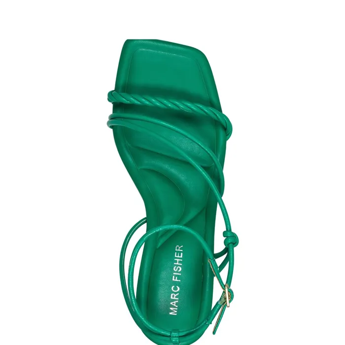 Women Meggiane Block Heel Sandal Green Marc Fisher Sandals