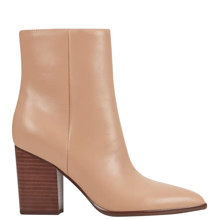 Women Melysa Dress Bootie Light Natural Leather Marc Fisher Booties