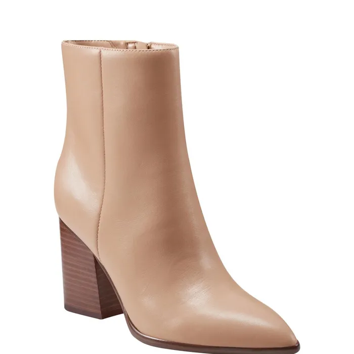 Women Melysa Dress Bootie Light Natural Leather Marc Fisher Booties