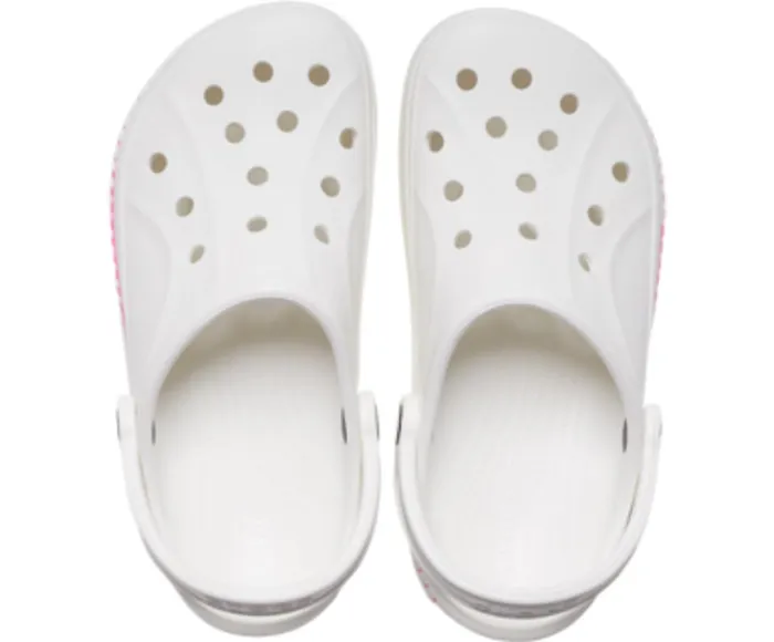 WomenMen Bayaband Logo Motion Clog White Crocs Clogs
