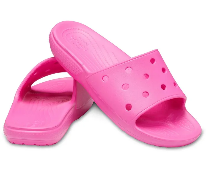 WomenMen Classic Crocs Slide Electric Pink Crocs Sandals