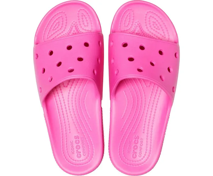 WomenMen Classic Crocs Slide Electric Pink Crocs Sandals