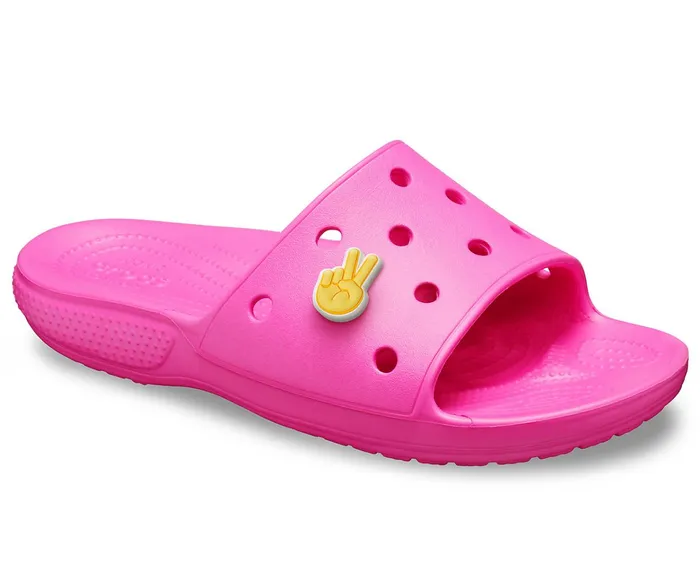 WomenMen Classic Crocs Slide Electric Pink Crocs Sandals