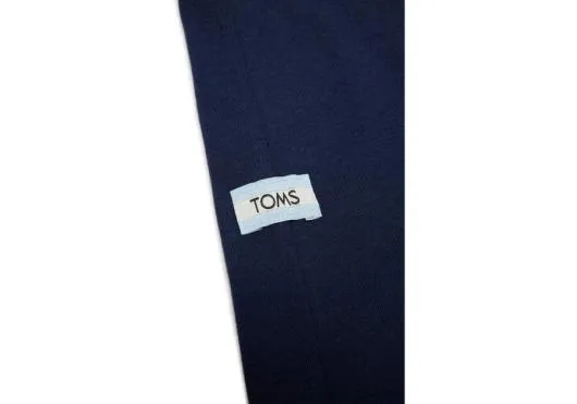 WomenMen TOMS Logo Long Sleeve Crew Tee Navy TOMS Tees