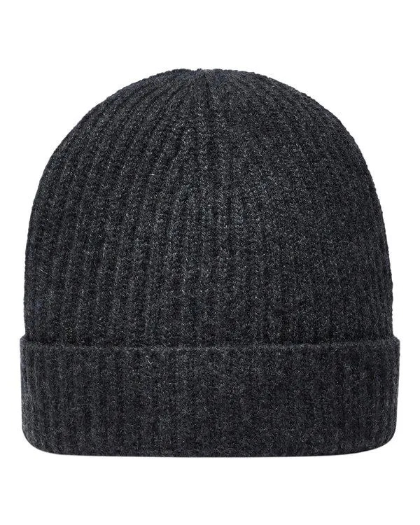 WomenMen Unisex Ribbed Cashmere HatIn Dark Charcoal Grey Dark Charcoal Grey NPeal Hats WomenMen Unisex Ribbed Cashmere HatIn Dark Charcoal Grey Dark Charcoal Grey NPeal Hats