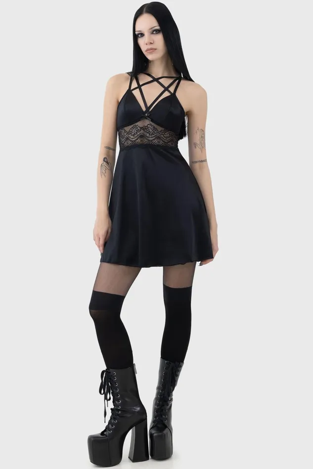 Women Mini Killstar Fiend Slip