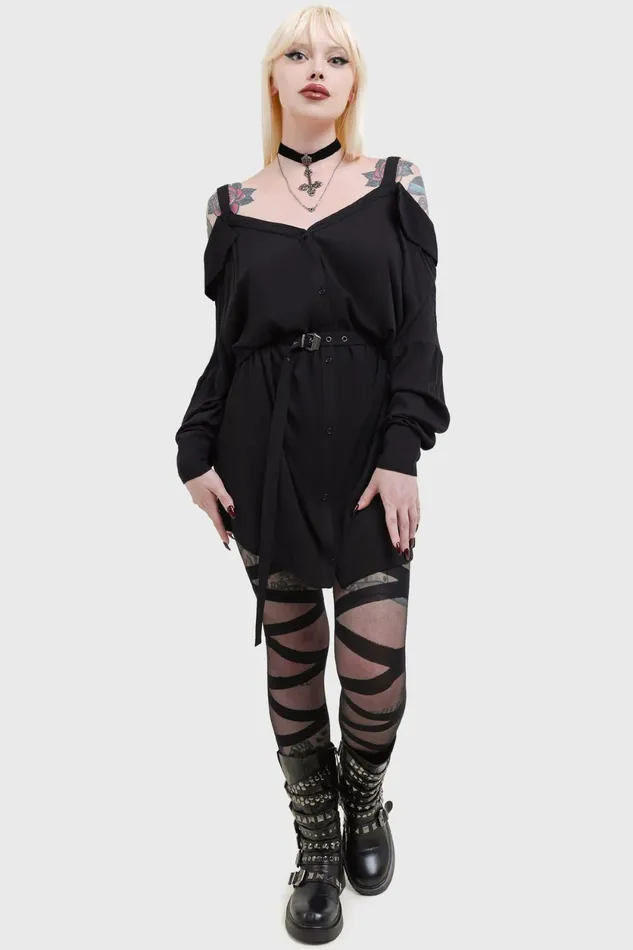 Women Mini Killstar Poison Dart Dress