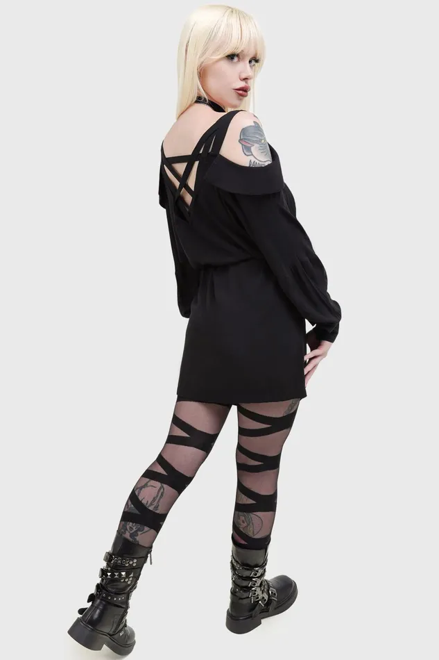 Women Mini Killstar Poison Dart Dress