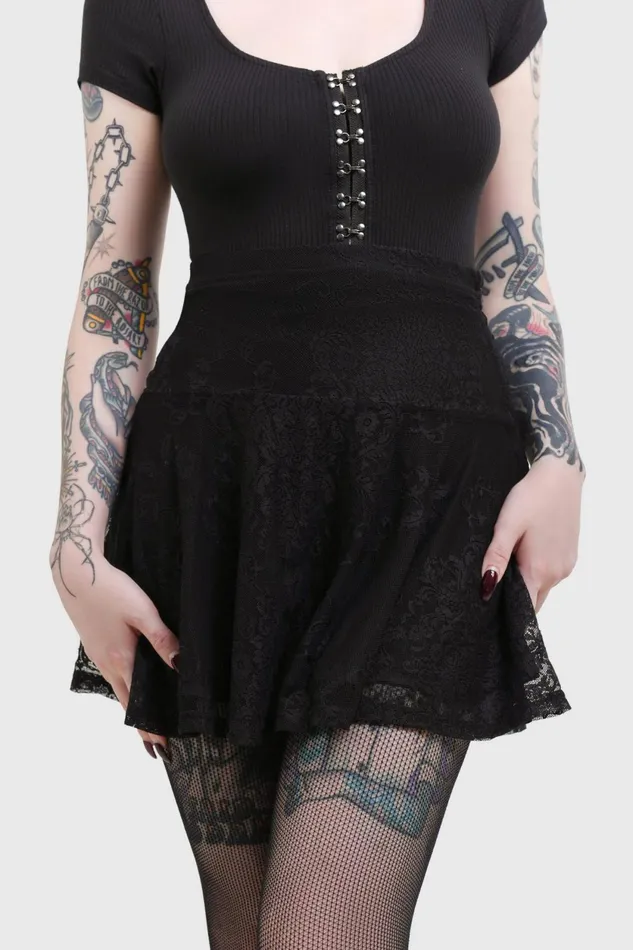 Women Mini Skirts Killstar Howling Child Mini Skirt