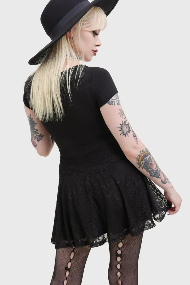 Women Mini Skirts Killstar Howling Child Mini Skirt