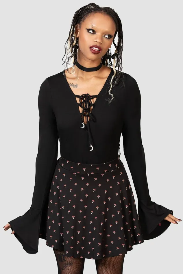 Women Mini Skirts Killstar Mycelia Skater Skirt