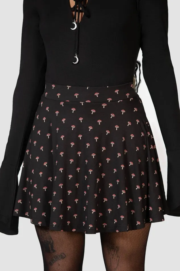 Women Mini Skirts Killstar Mycelia Skater Skirt