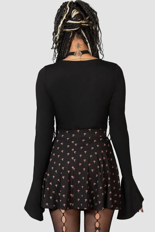 Women Mini Skirts Killstar Mycelia Skater Skirt