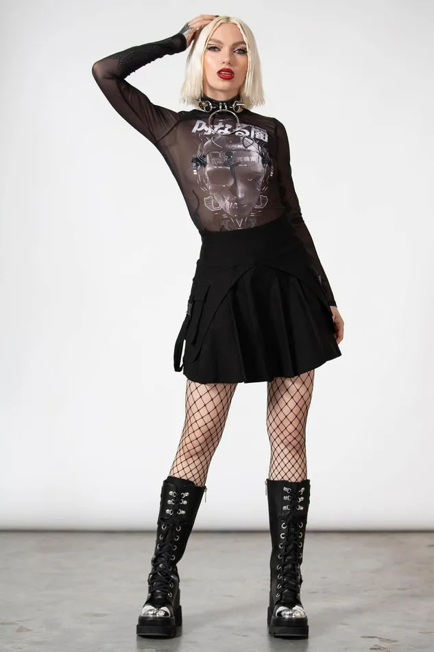 Women Mini Skirts Killstar Vanya Pleated Mini Skirt