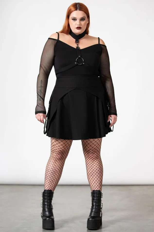 Women Mini Skirts Killstar Vanya Pleated Mini Skirt