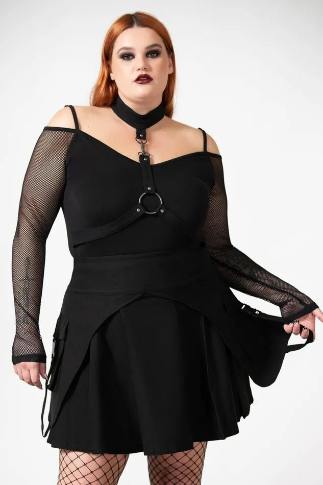 Women Mini Skirts Killstar Vanya Pleated Mini Skirt