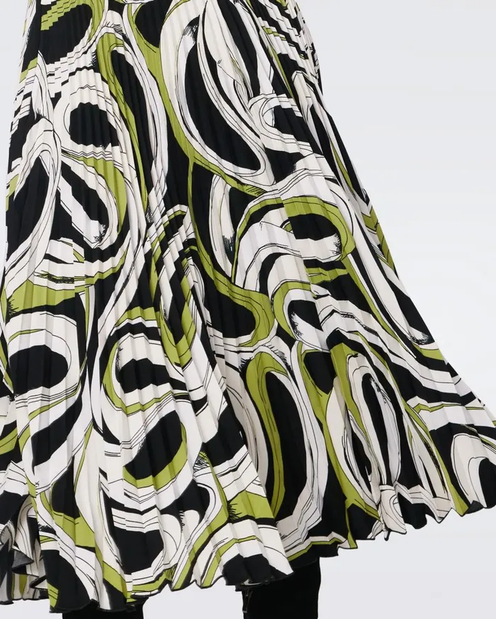 Women Mykola Skirt Huge Cassette Tape Shadow Green DVF Skirts