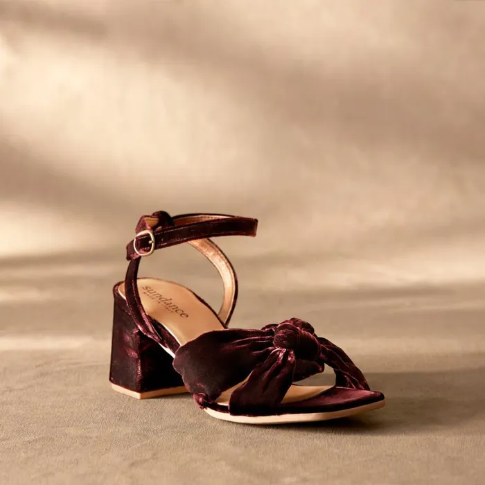 Women Natasha Velvet Heels Wine Sundance Catalog Sandals Women Natasha Velvet Heels Wine Sundance Catalog Sandals