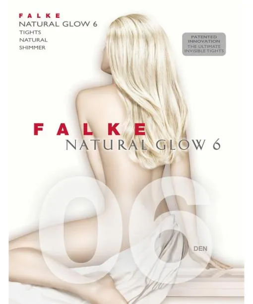 Women Natural Glow 6 DEN Women Tights Natural FALKE Tights and Leggings