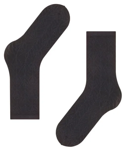 Women Nile Jewel 40 DEN Women Kneehigh Socks Black FALKE Fullyfashioned Stockings