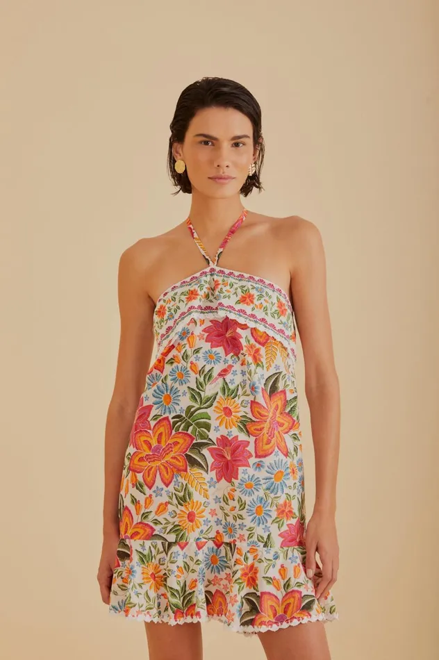 Women OffWhite Bloom Garden Mini Dress Bloom Garden Offwhite FARM Rio Mini Dresses Women OffWhite Bloom Garden Mini Dress Bloom Garden Offwhite FARM Rio Mini Dresses