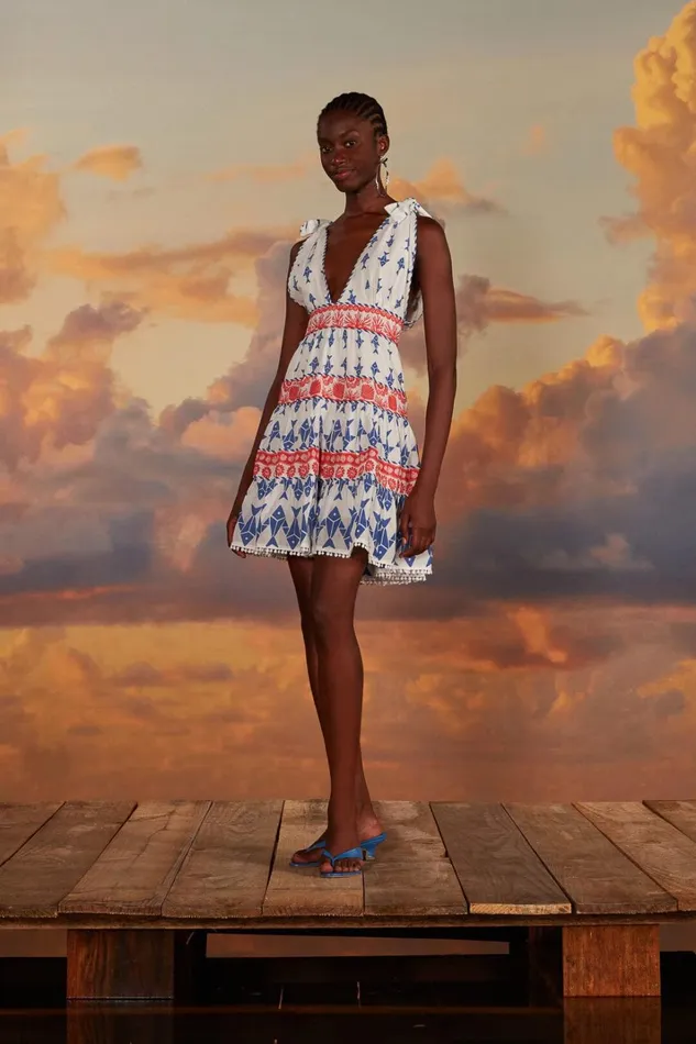 Women OffWhite Graphic Fishes Mini Dress Graphic Fishes Offwhite FARM Rio Mini Dresses Women OffWhite Graphic Fishes Mini Dress Graphic Fishes Offwhite FARM Rio Mini Dresses