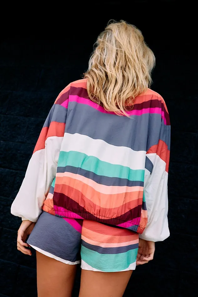 Women Outerwear Free People Sunset Julie Parka Abstract