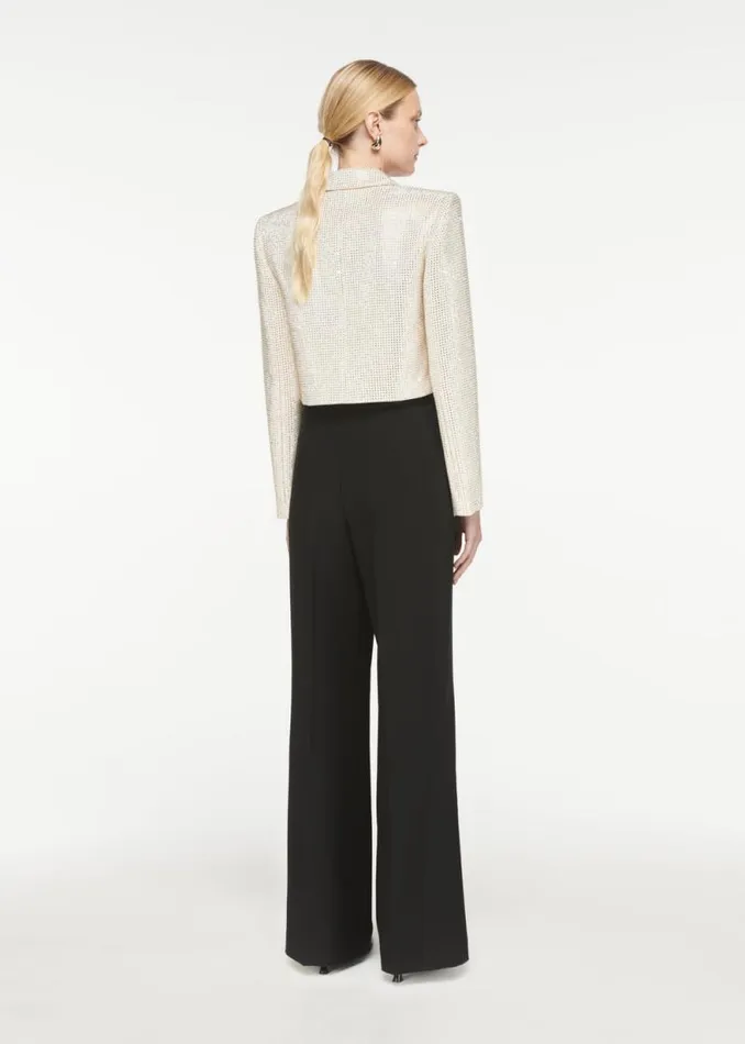 Women Outerwear Roland Mouret Cropped Diamante Jacket