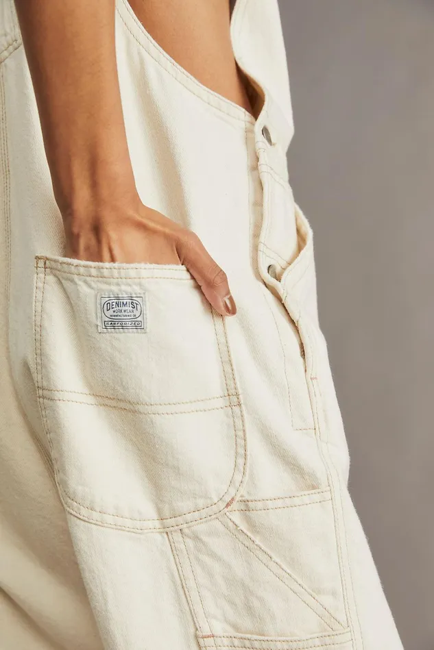 Women Overalls Free People Denimist Overalls Ecru