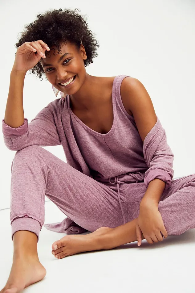 Women Pants Free People Bicoastal Set Alkanet