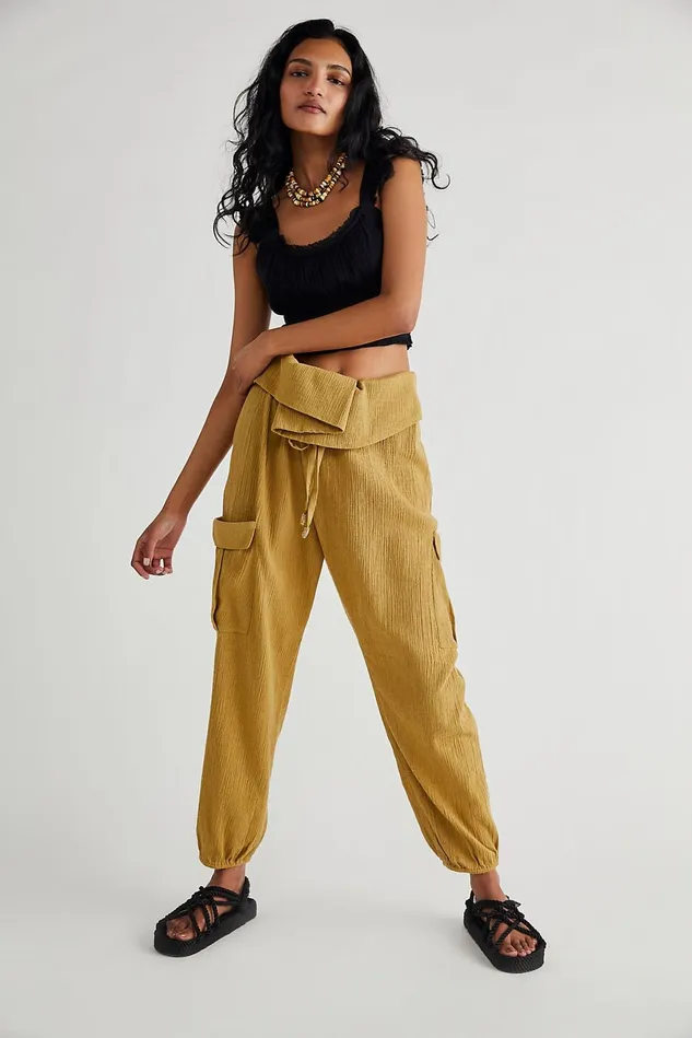 Women Pants Free People Pure Comfort Pants Golden Palm